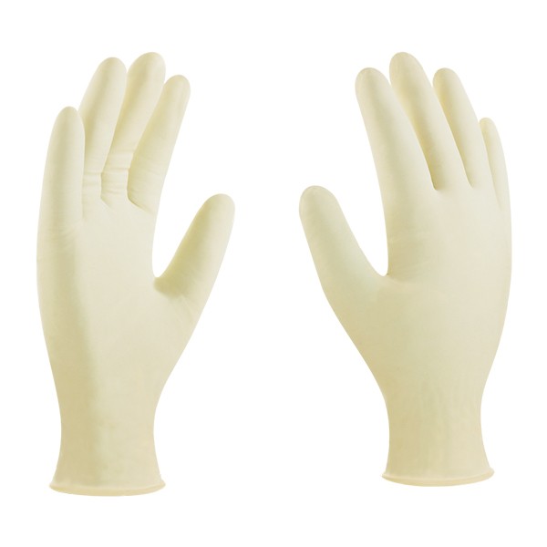 GUANTE LATEX DESECHABLE C/POLVO Y S/POLVO